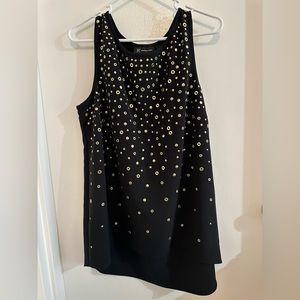 Festive Black/Gold Lightweight Tank Top